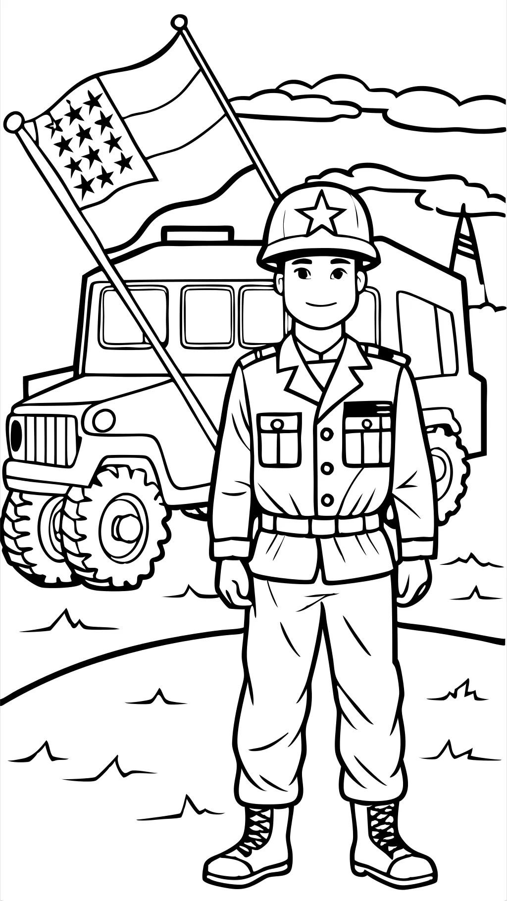 army soldier coloring pages